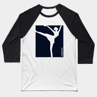 Ballerina design for ballet dancers navy blue Baseball T-Shirt